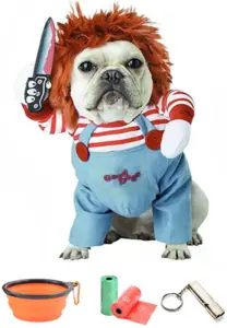 Frenchie con Disfraz de Chucky